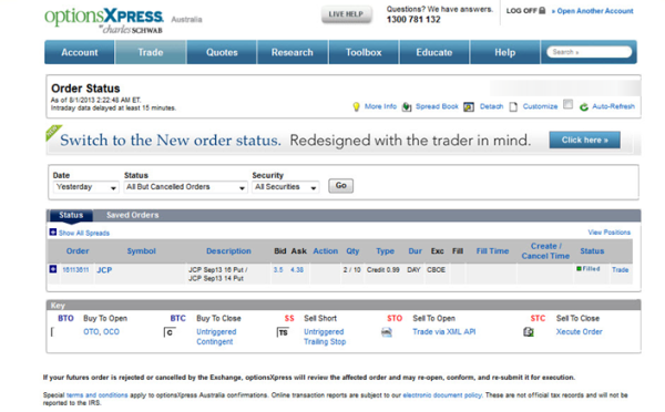 Using the trading platform (12)