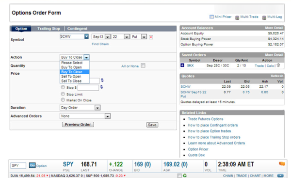 Using the trading platform (13)